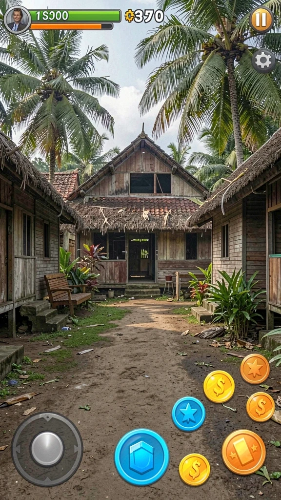 6rt - Tangkapan layar memperlihatkan lingkungan permainan yang indah.