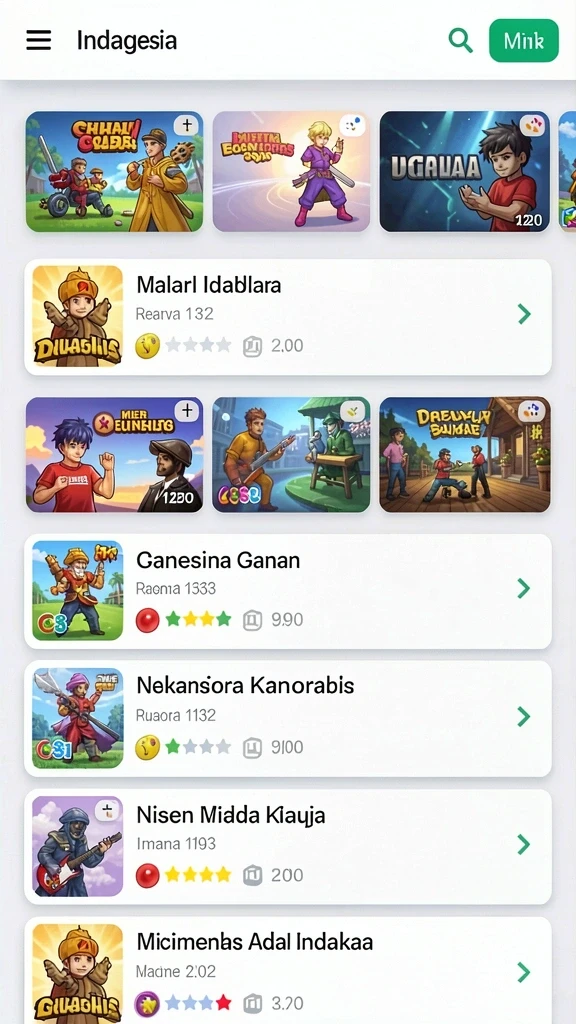 gacormega - Tampilan antarmuka pengguna yang intuitif dan menarik.