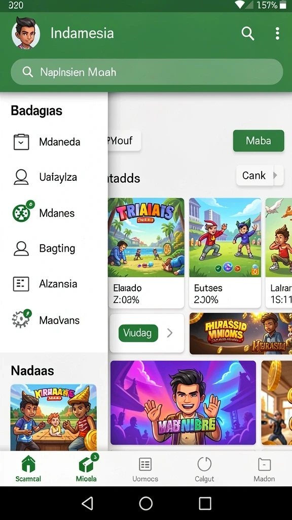 gacormega - Berbagai karakter unik untuk dipilih dan dimainkan.