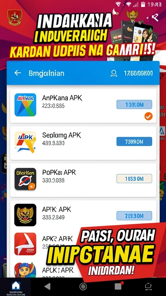 kerangwin - Tampilan menu utama yang menarik dan intuitif.