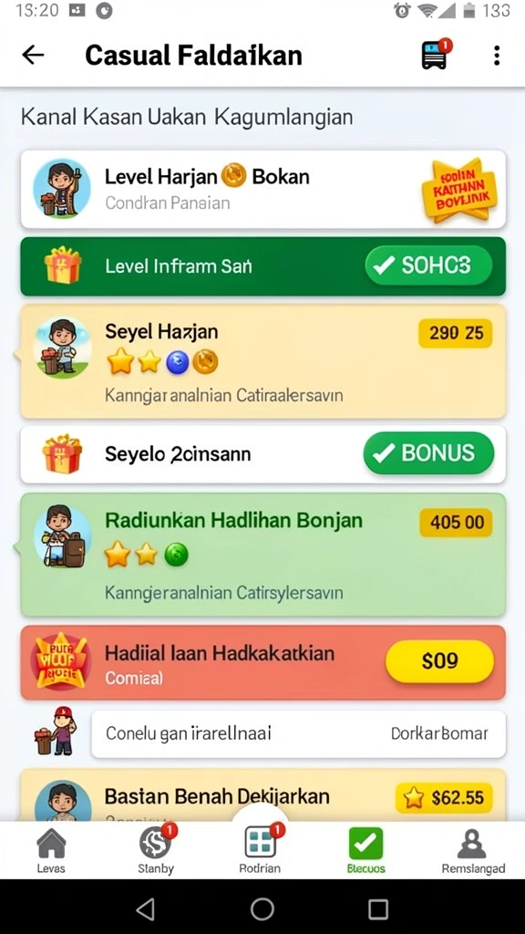 nesiafun - Tampilan antarmuka yang sederhana dan menarik.